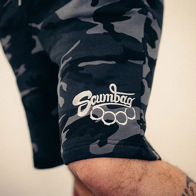 TOXICO SCUMBAG CAMO SWEAT SHORTS